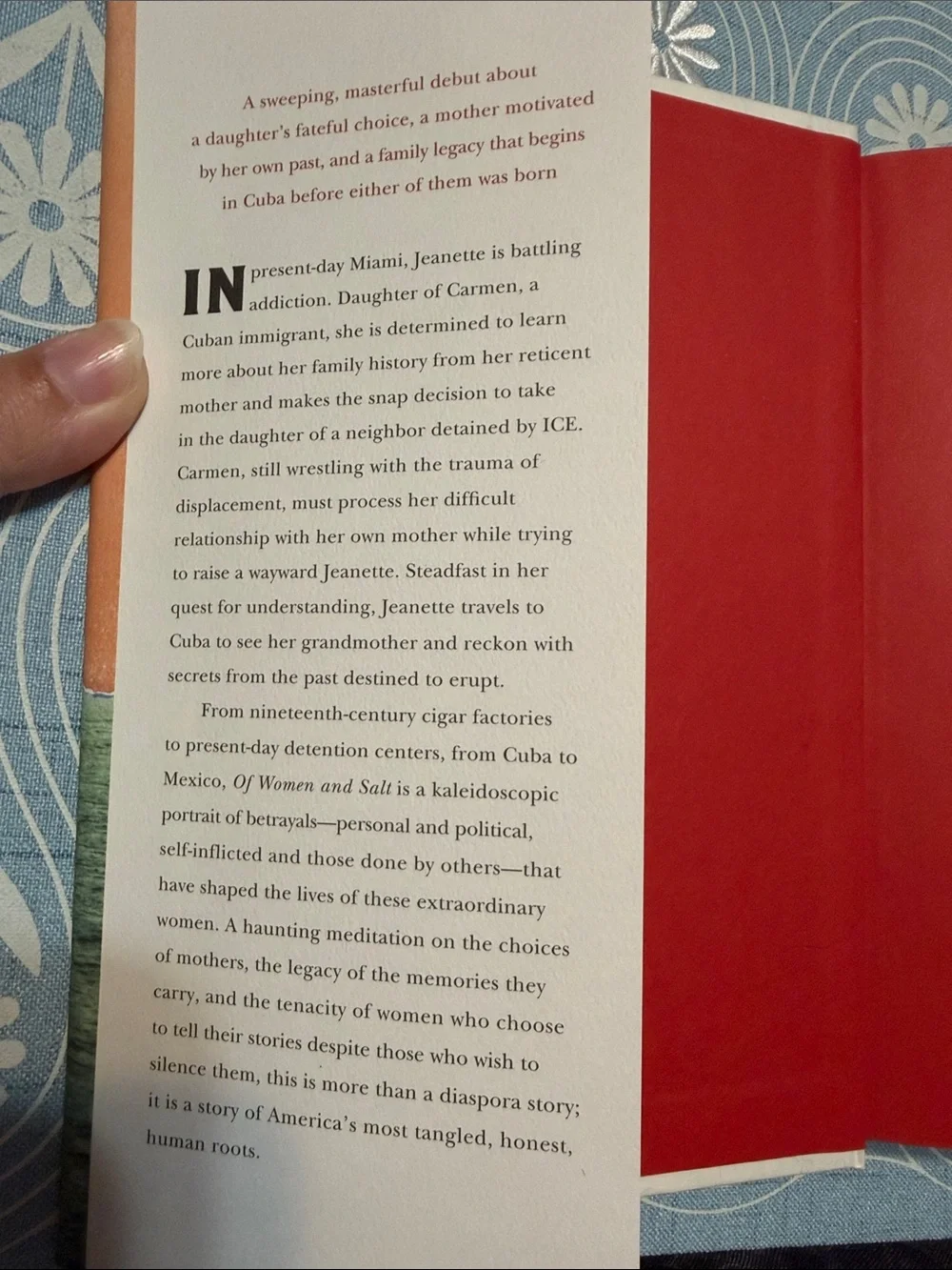 Fiction Hardcover Book: Of Women and Salt by Gabriela Garcia